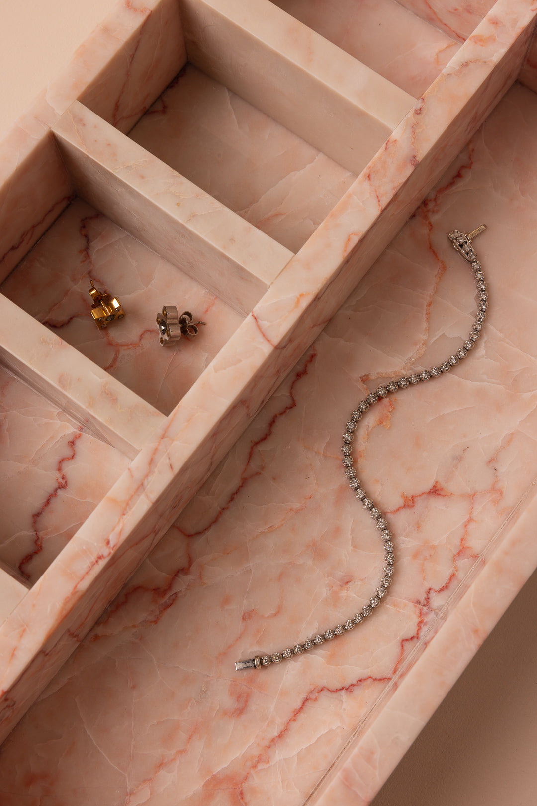 Marmi Jewellery Box (Cream Rose)